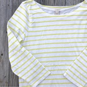 J. Crew | Bright Yellow Striped Tee